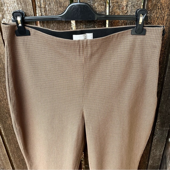 Everlane The Curvy Fit Side-Zip Work Pant NWOT In Brown Houndstooth Sz 16 Short - Picture 3 of 12